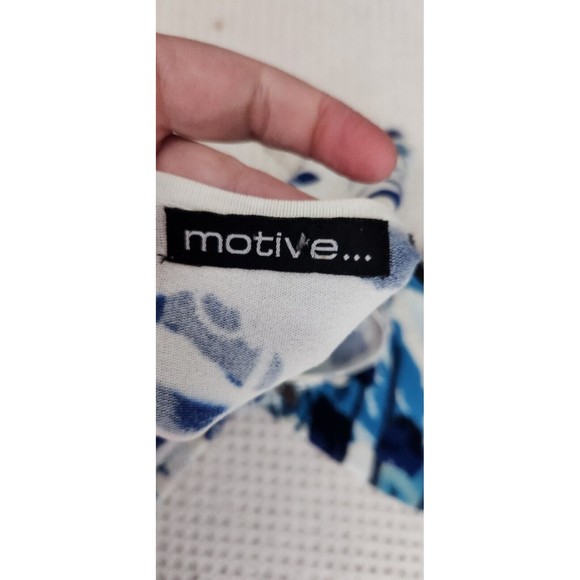 Motive FLATTERING Long Cut V-Neck Sweater Sz L Embellished Bit of Bling NICE TOP - Picture 11 of 14